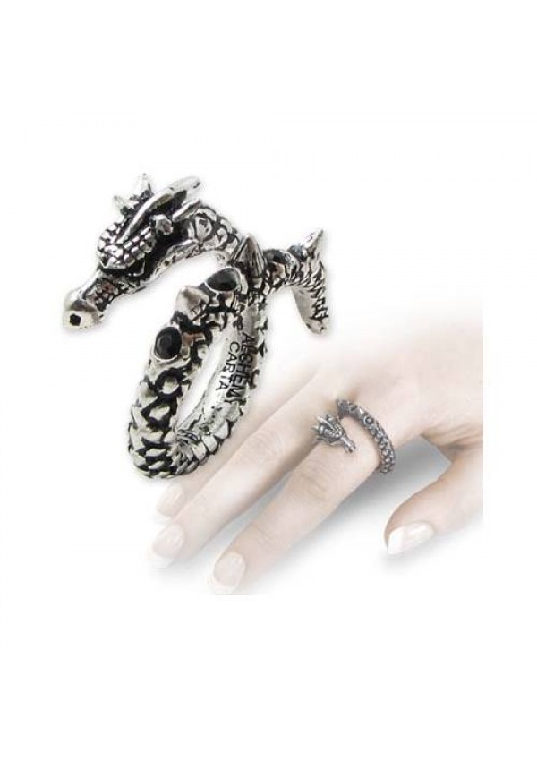 Vis Viva Pewter Dragon Ring