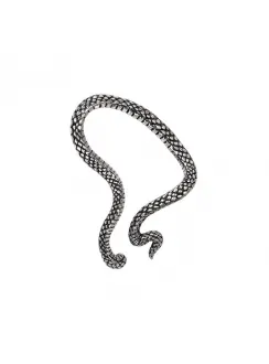 Serpentine Snake Pewter Ear Wrap