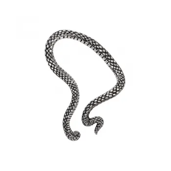 Serpentine Snake Pewter Ear Wrap