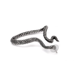 Serpentine Snake Pewter Ear Wrap