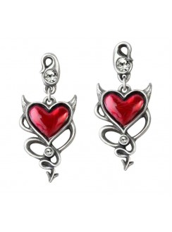 Devil Heart Earring Pair