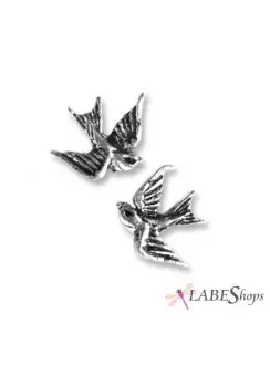 Swallow Stud Pewter Bird Earrings