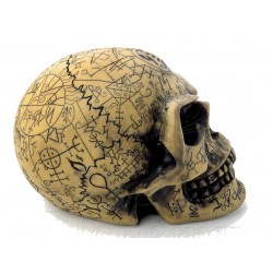 Omega Alchemists Skull Resin Statue