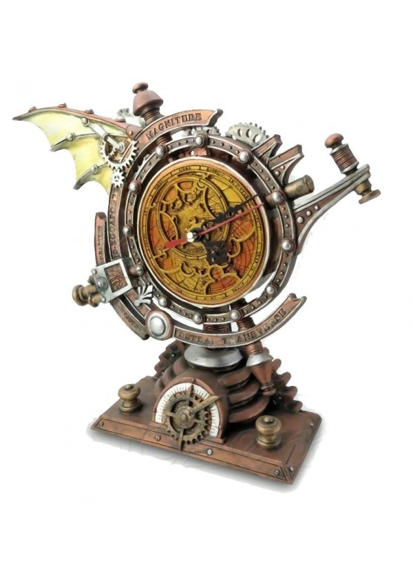 The Stormgrave Chronometer Steampunk Pedestal Clock