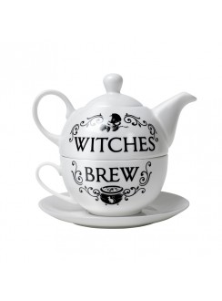 Witches Brew Cauldron Tea Pot and Cup Set