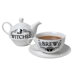 Witches Brew Cauldron Tea Pot and Cup Set