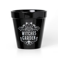 Witches Garden Cat Garden Plant Pot