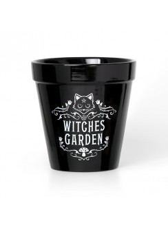 Witches Garden Cat Garden Plant Pot