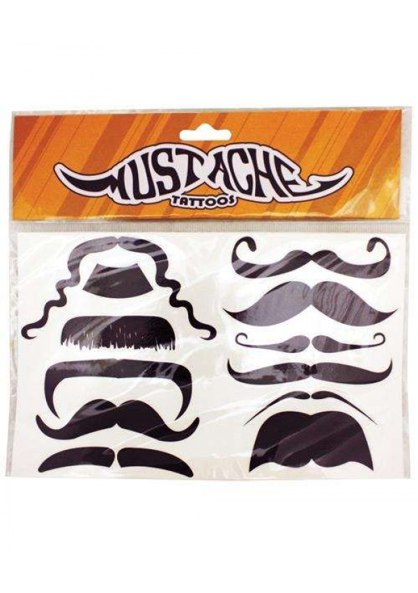 Mustache Temporary Tattoos