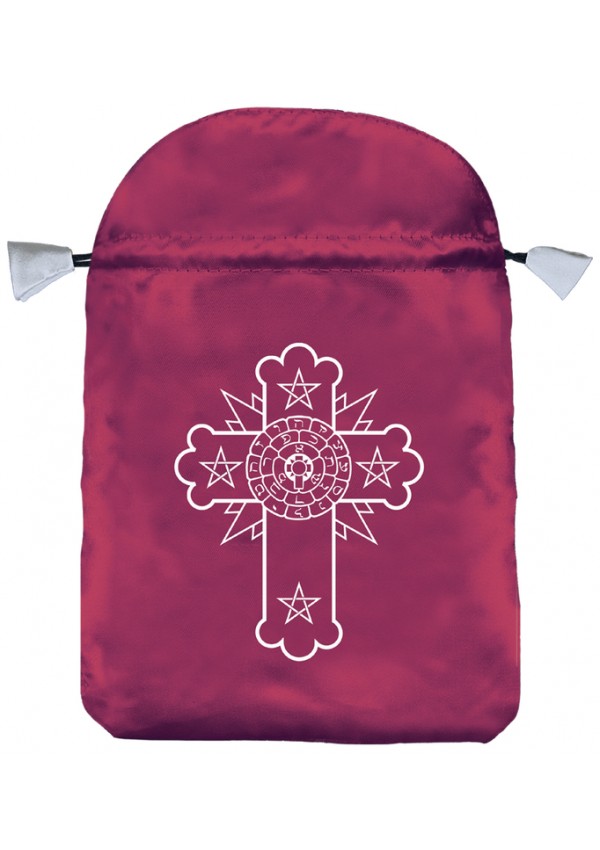 Rosicrucian Rosey Cross Satin Bag