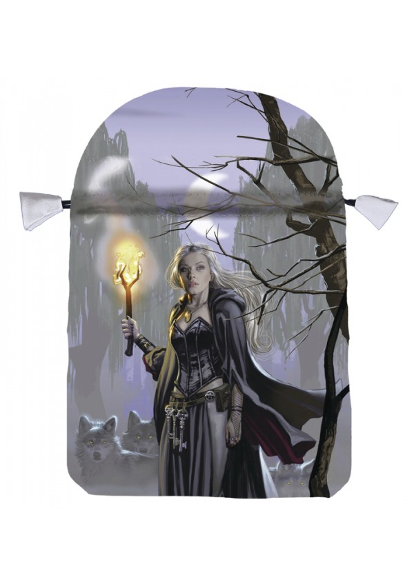 Witches Moon Satin Tarot Bag