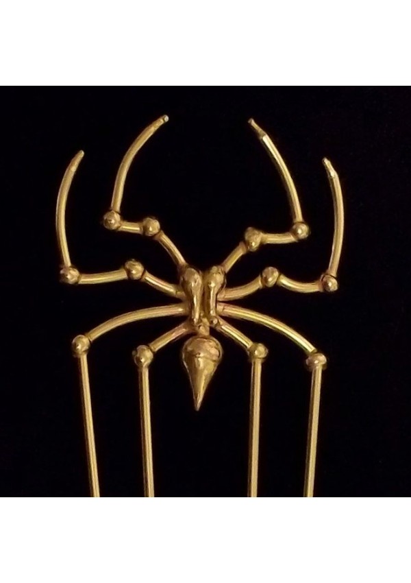 Spider Bronze Gothic Hair Comb