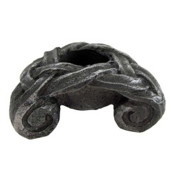 Triskelion Mini Pewter Candle Holder