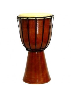 Djembe Drum Plain Red Mahogany Finish Drum