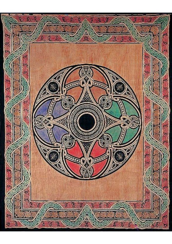 Celtic Print Handloomed Woven Tapestry
