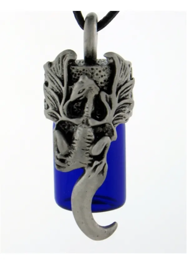 Dragon Essential Oil Bottle Vial Necklace