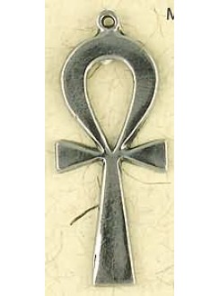 Ankh Plain Pewter Necklace