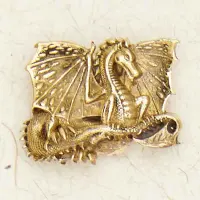Celtic Dragon Bronze Necklace