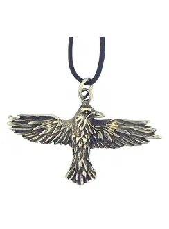 Celtic Raven Pewter Necklace