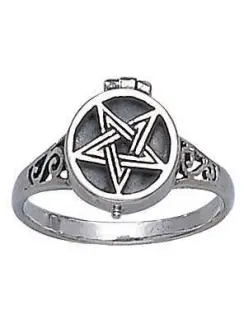 Pentacle Poison Spell Ring