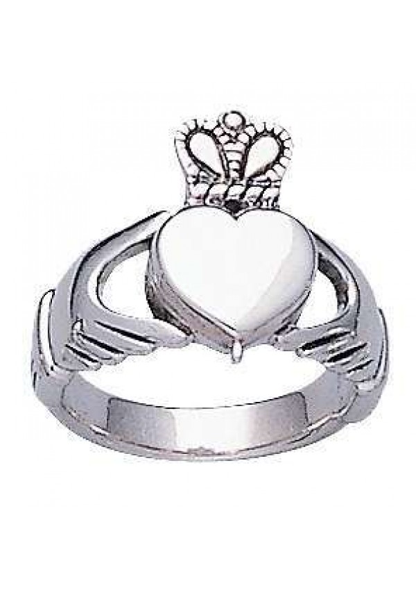 Celtic Claddagh Silver Poison Ring