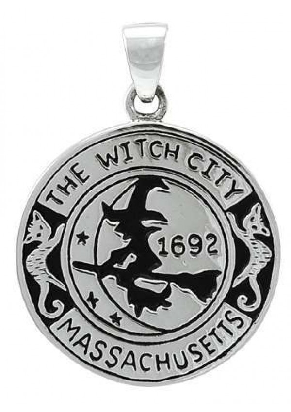 Salem Witch Commerative Sterling Silver Pendant
