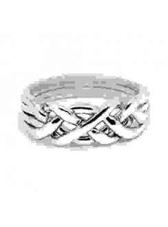 4 Band Heavy Turkish Puzzle Ring