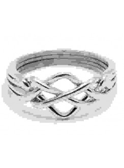 4 Band Open Turkish Puzzle Ring