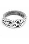 4 Band Heavy Chain Puzzle Ring