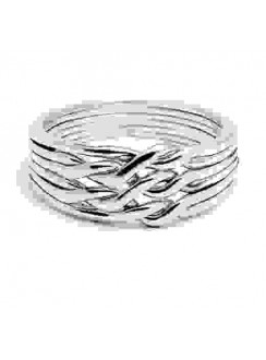 6 Band Light Chain Puzzle Ring