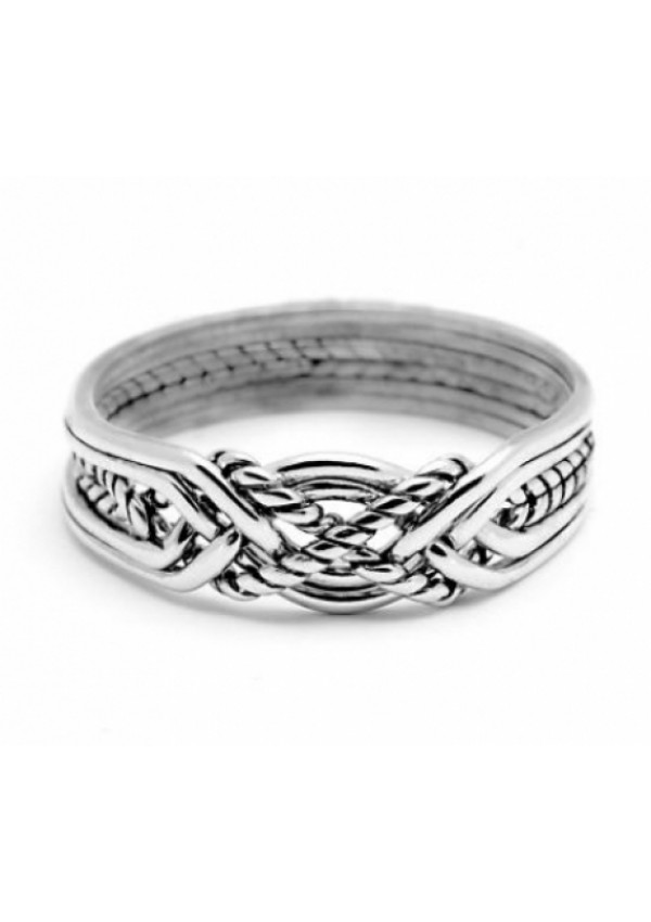 6 Band Turkish Twist Puzzle Ring