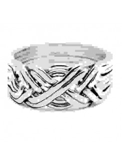 8 Band Heavy Turkish Puzzle Ring