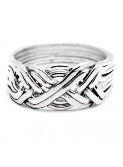 8 Band Heavy Turkish Puzzle Ring
