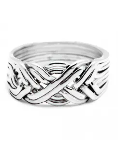 8 Band Heavy Turkish Puzzle Ring