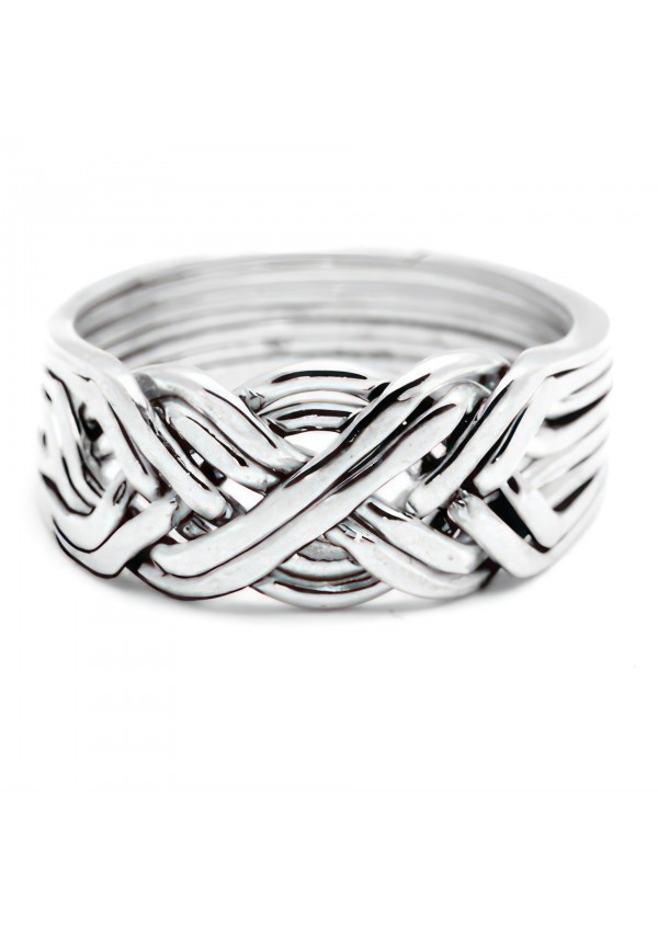 8 Band Heavy Turkish Puzzle Ring