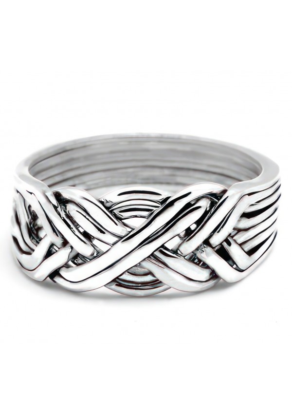 8 Band Light Turkish Puzzle Ring