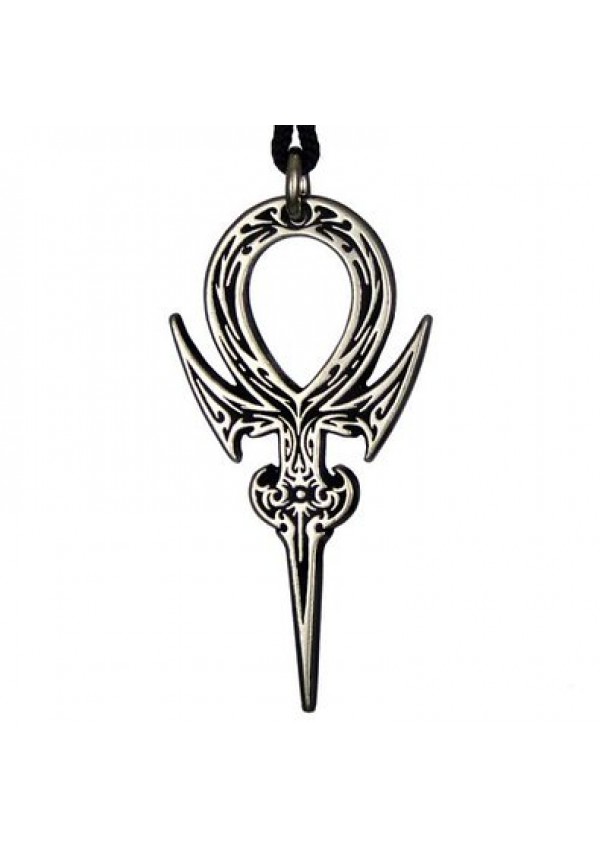 Gothic Ankh Pewter Necklace