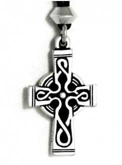 Celtic Cross Pewter Necklace