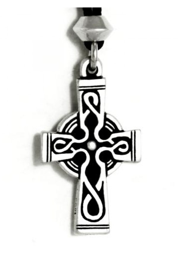 Celtic Cross Pewter Necklace