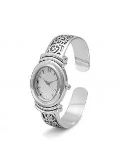 Scroll Design Cuff Wrist Watch