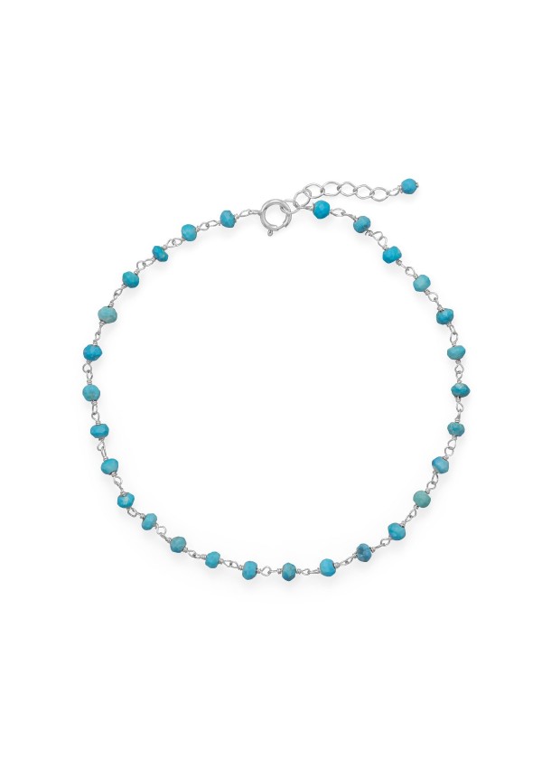 Blue Sea Turquoise Anklet