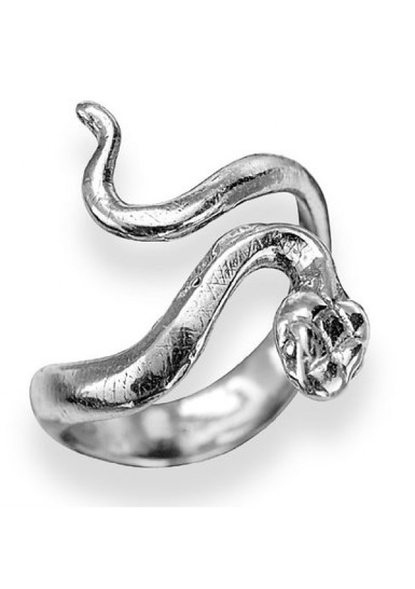 Adjustable Snake Ring in Sterling Silver