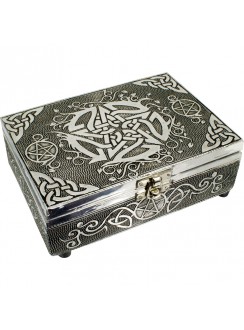 Pentacle Embossed Metal Box