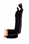 Black Velvet Opera Gloves