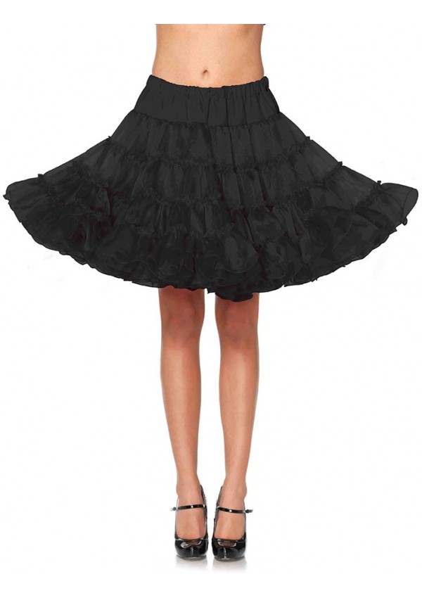 Black Knee Length Deluxe Crinoline Petticoat