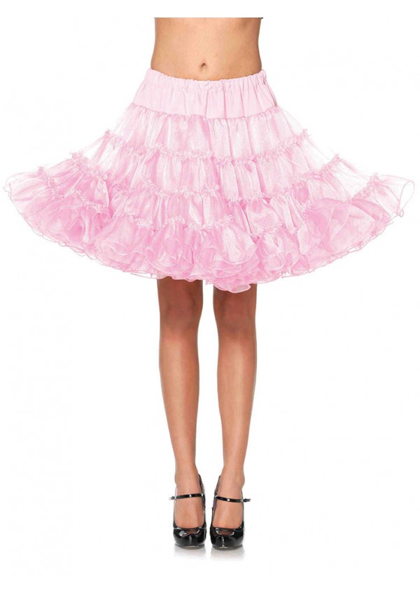 Baby Pink Knee Length Deluxe Crinoline Petticoat