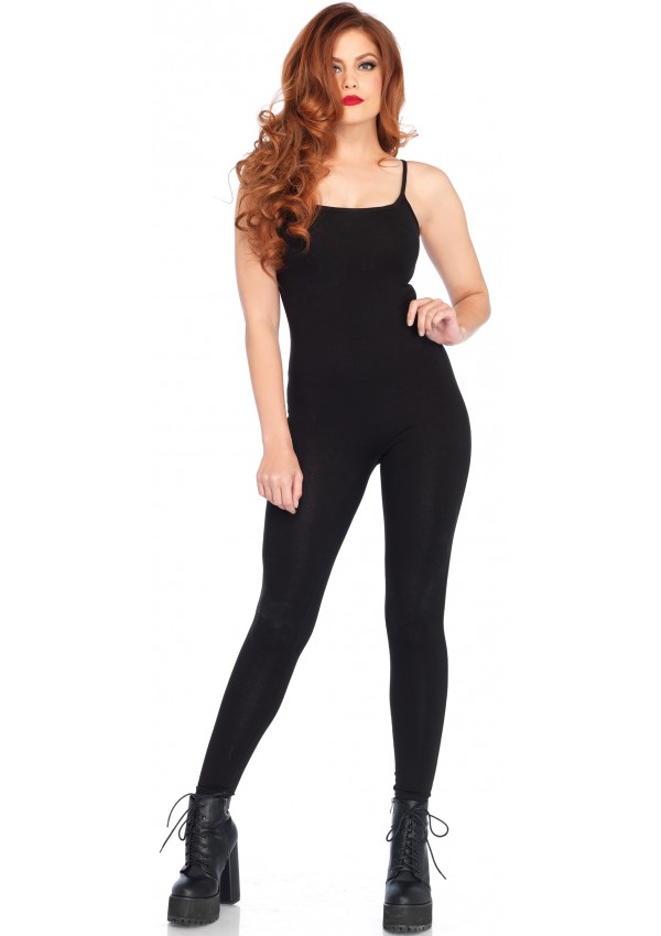 Basic Womens Unitard in Black