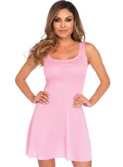 Basic Pink Womens Skater Dress