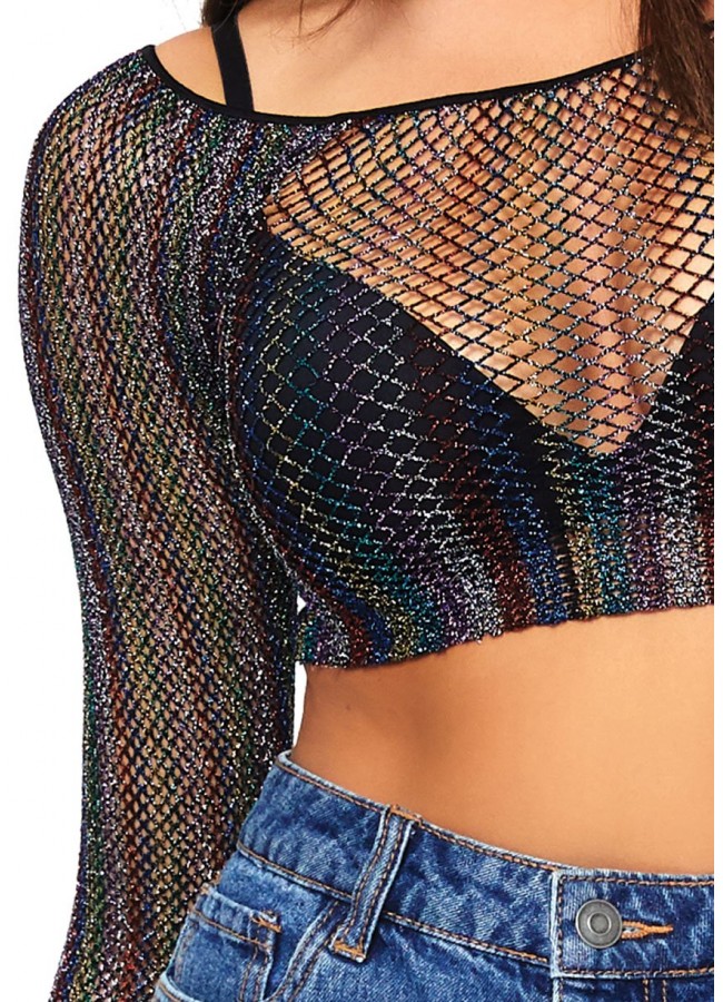 mesh long sleeve top men