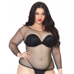 Black Fishnet Long Sleeve Shirt